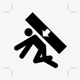Danger, Falling Objects, Sign, Symbol, Pictogram, HD Png Download, Transparent PNG