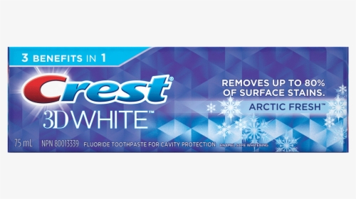 Crest 3d White Arctic Fresh Toothpaste, HD Png Download, Transparent PNG