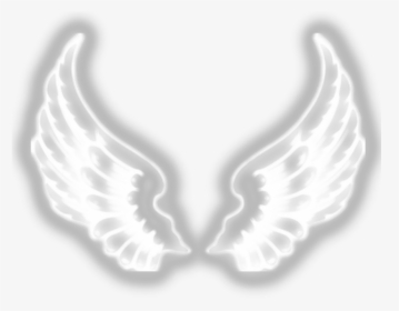 #wings #wing #emoji #neon #white #black #sad #happy, HD Png Download, Transparent PNG