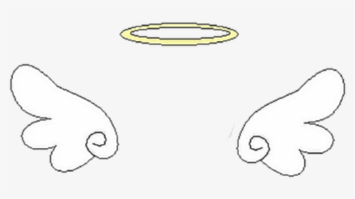 #cute #angel #head #white #wings, HD Png Download, Transparent PNG