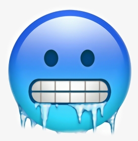 #emoji #face #cold #freezing, HD Png Download, Transparent PNG
