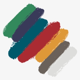 Seven Paint Swipes, Representing The Colors Of The, HD Png Download, Transparent PNG