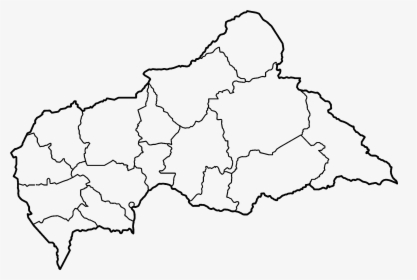 Central African Republic Prefectures Blank, HD Png Download, Transparent PNG