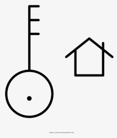House Key Coloring Page, HD Png Download, Transparent PNG