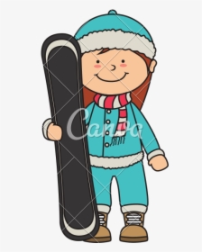 Girl Snowboarding Png, Transparent Png, Transparent PNG
