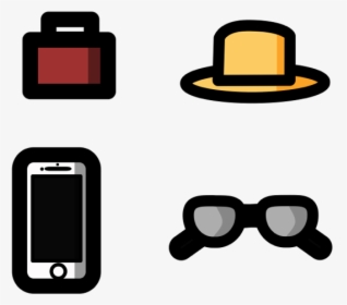 Travel Essentials Icons Carry-on New Orleans Sunglasses, HD Png Download, Transparent PNG