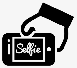 Selfie On Phone Screen In A Hand, HD Png Download, Transparent PNG