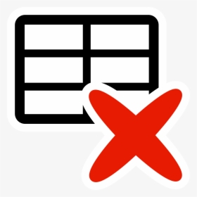 This Free Icons Png Design Of Primary Delete Table, Transparent Png, Transparent PNG