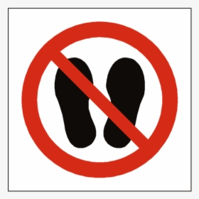 Do Not Stand Or Walk Here Symbol Sign, HD Png Download, Transparent PNG