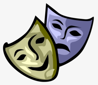 Drama Masks Clipart, HD Png Download, Transparent PNG