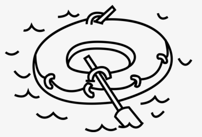 Floating Drawing Life Buoy - Lifesavers Black And White Png, Transparent Png, Transparent PNG