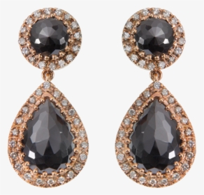 Black Diamond Earring - Earrings, HD Png Download, Transparent PNG