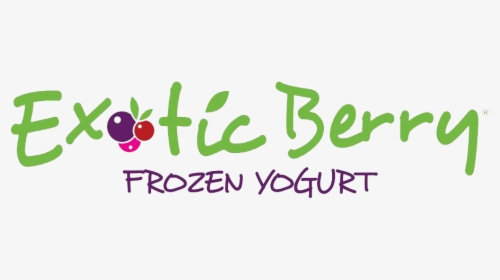 Exotic Berry Frozen Yogurt Logo - Calligraphy, HD Png Download, Transparent PNG