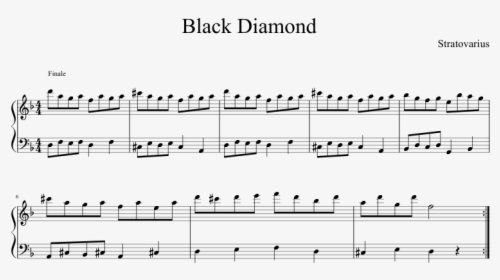 Black Diamond Stratovarius Sheet, HD Png Download, Transparent PNG