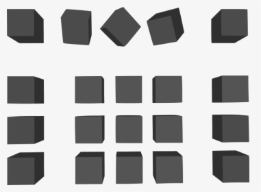 Simple Grey Cubes - Cubo Gris Png, Transparent Png, Transparent PNG