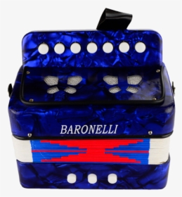Baronelli Ac0702-bu Wooden Kids Mini Accordion - Mini Acordeon Baronelli, HD Png Download, Transparent PNG