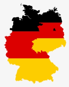 Flag Map Of West & East Germany - East Germany Vs West Germany Flag, HD Png Download, Transparent PNG