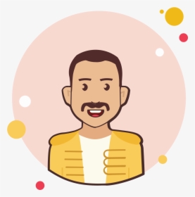 Freddie Mercury Icon - User Icon, HD Png Download, Transparent PNG