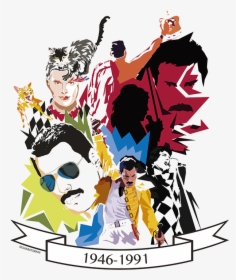 Pixel Monster Diseño - Freddie Mercury Queen Png, Transparent Png, Transparent PNG