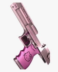 Kunst Hello Kitty Gun Pink Poster Funny Desert Eagle - Pistols Airsoft Hello Kitty, HD Png Download, Transparent PNG