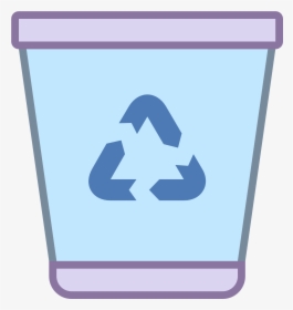 Trash Png Icon Blue, Transparent Png, Transparent PNG