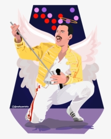 Freddieremake - Freddie Mercury Con Alas, HD Png Download, Transparent PNG