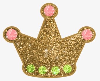 Crown Gold Glitter Glamour Sparkle Shiny Sticker Freeto - Stickers Glitter Gold Crown, HD Png Download, Transparent PNG