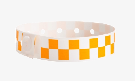 Checkerboard Neon Orange - Plastic Wrist Bands, HD Png Download, Transparent PNG