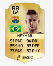 Transparent Neymar Png - David Silva Fifa 17 Card, Png Download, Transparent PNG
