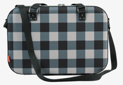 Messenger Turntable In Grey & Black Checkerboard Design - Orange And Blue Buffalo Plaid, HD Png Download, Transparent PNG