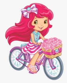 Strawberry Shortcake Cartoon Bike, HD Png Download, Transparent PNG