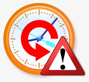 Time Travel Warning Icon - Transparent Background Clock Vector Png, Png Download, Transparent PNG