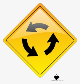 Circular Intersection Warning Clip Arts - Examples Of Present Progressive In Italian, HD Png Download, Transparent PNG