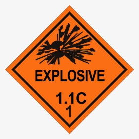 File - Explosive-1 - 1c - Explosives Sign, HD Png Download, Transparent PNG
