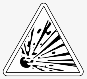 Clipart Explosion Explosive - Explosive Sign Black And White, HD Png Download, Transparent PNG