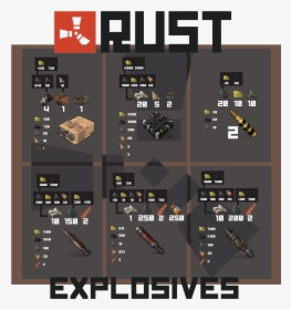 Transparent Explsion Png - Rust Explosive Ammo Chart, Png Download, Transparent PNG