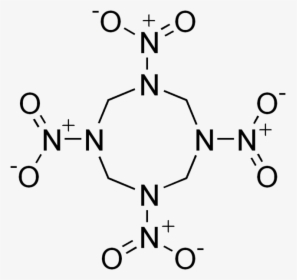 Hmx - Hmx Chemical Structure, HD Png Download, Transparent PNG