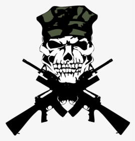 Transparent Skull Border Png - 2nd Amendment God Guns Guts Made America Free, Png Download, Transparent PNG
