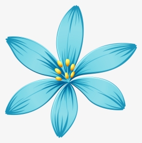 Blue Flower Png Image - Transparent Background Flower Clipart, Png Download, Transparent PNG