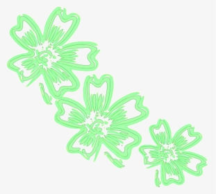 Lighter Green Flowers Svg Clip Arts, HD Png Download, Transparent PNG