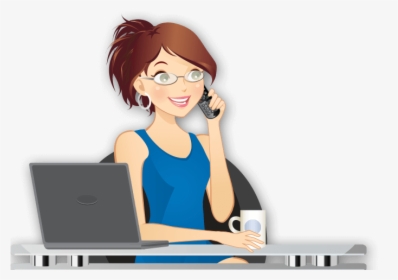Receptionist Girl - Receptionist Transparent, HD Png Download, Transparent PNG