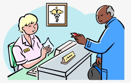 Communication, Tension, And Difficult Situations At - Hospital Receptionist Clipart, HD Png Download, Transparent PNG