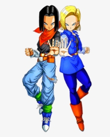 Dbz Androids, Android 18, Dragon Ball Z, Goku, Z Warriors, - Androids 17 & 18, HD Png Download, Transparent PNG