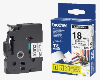 Brother P Touch Tapes, 18 Mm, Black On Clear Tape    - Brother Tz 211, HD Png Download, Transparent PNG