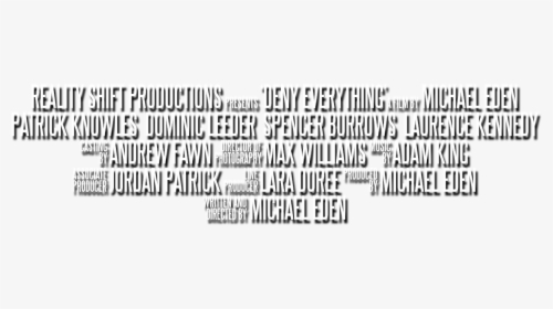 Movie Credits Png - White Movie Credits Png, Transparent Png, Transparent PNG