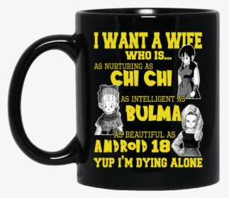 Dragon Ball Z Mug Want A Wife Nurturing As Chi Chi - Beer Stein, HD Png Download, Transparent PNG