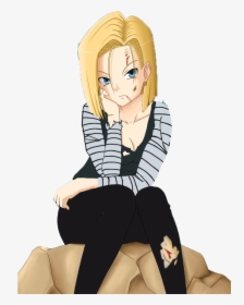 Android 18 Ripped Clothes , Png Download - Dragon Ball Android 16 Sexy, Transparent Png, Transparent PNG