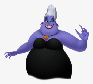 Ursula Kingdom Hearts Clipart , Png Download - Fat Disney Characters Female, Transparent Png, Transparent PNG