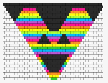 Rainbow Deadmau5 Bandana Bead Pattern - Pony Bead Bikini Pattern, HD Png Download, Transparent PNG