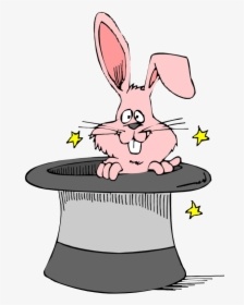 Rabbit In The Hat Cartoon, HD Png Download, Transparent PNG